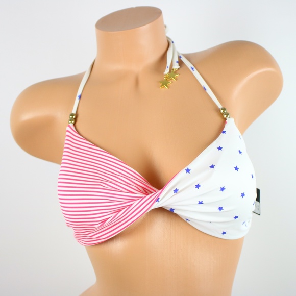Victoria's Secret Other - Victoria's Secret Striped Star Twisted Bikini Top